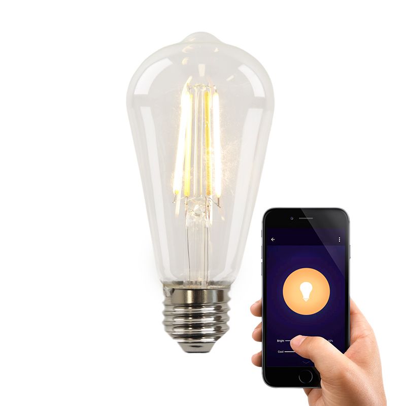 Olucia ampoule LED connectée E27 Deco, 5W, dim to warm
