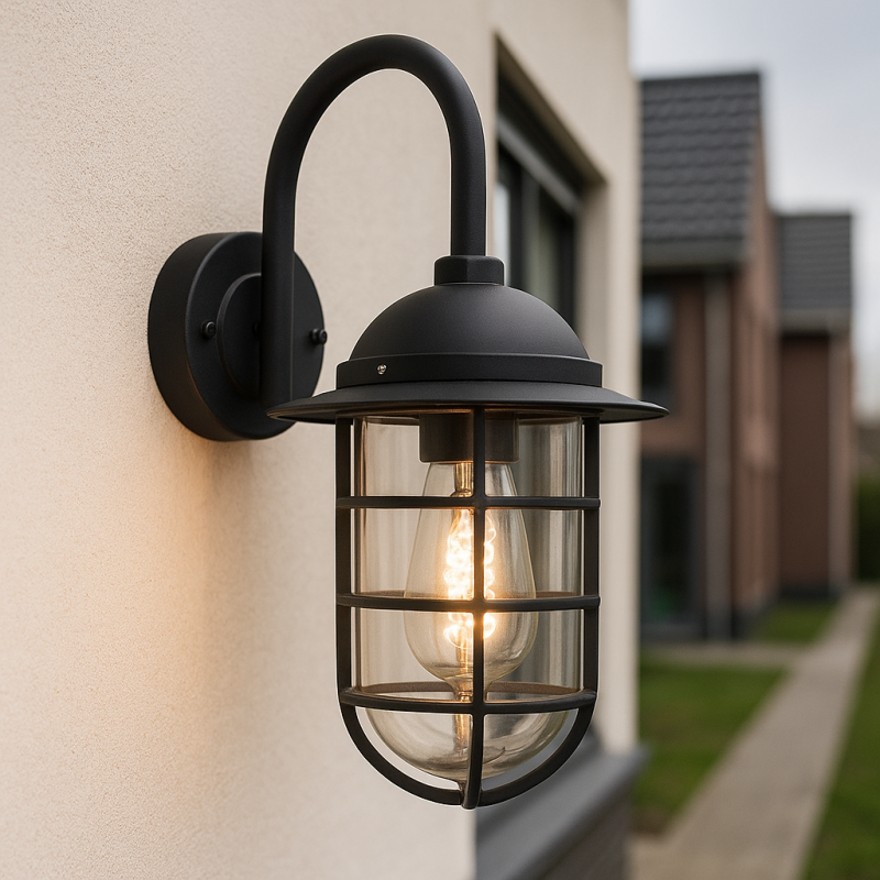 Luminaire extérieur noir classique, Havana, IP54