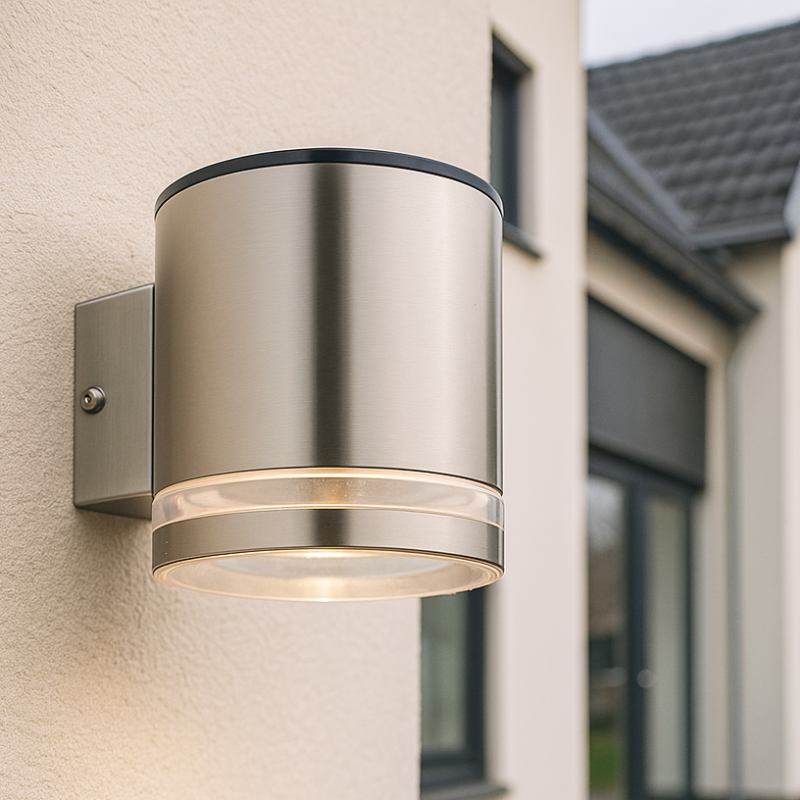 Applique solaire extérieur chromée moderne, Tommy, 1W, 2700K LED, IP54