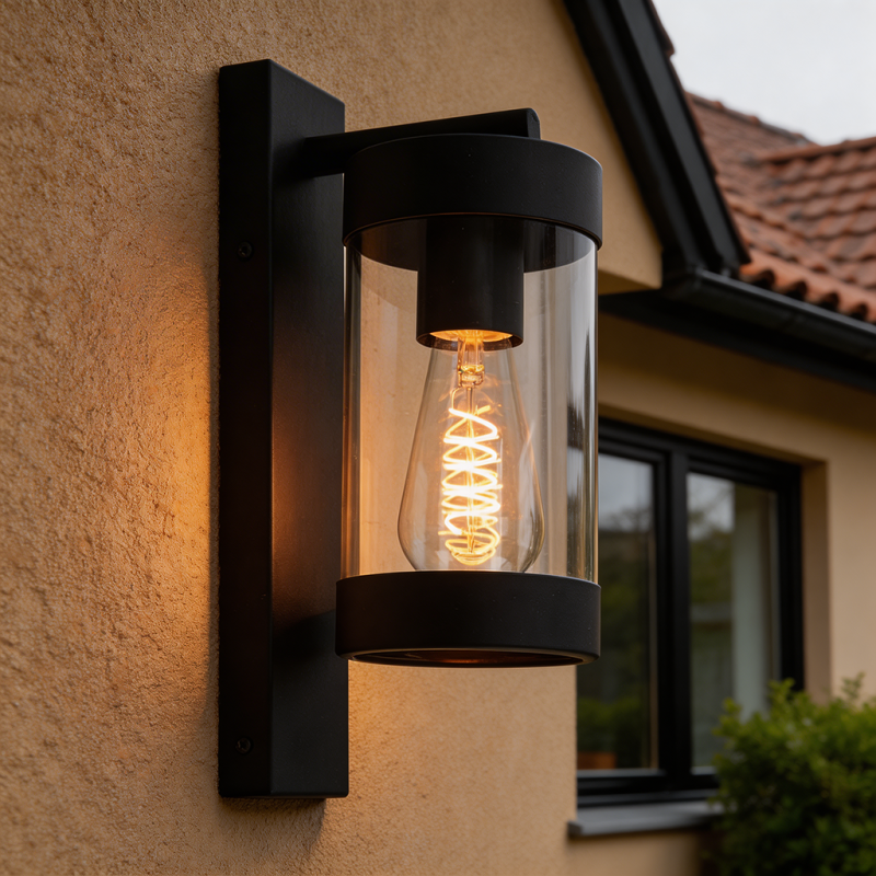 Luminaire extérieur noir moderne, Musa, IP44 Luminaire extérieur noir moderne, Musa, IP44