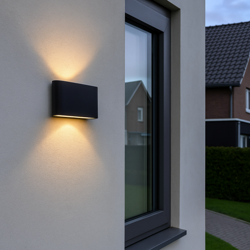 Luminaire extérieur noire moderne, Cailey, 10W, 3000K LED, IP54 Luminaire extérieur noire moderne, Cailey, 10W, 3000K LED, IP54