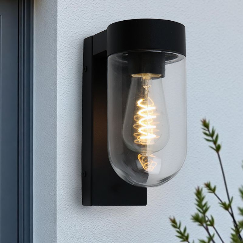 Luminaire extérieur noir en aluminium, Bella, IP44