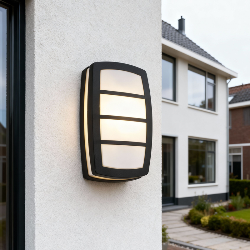 Luminaire extérieur noir moderne, Serge, IP44