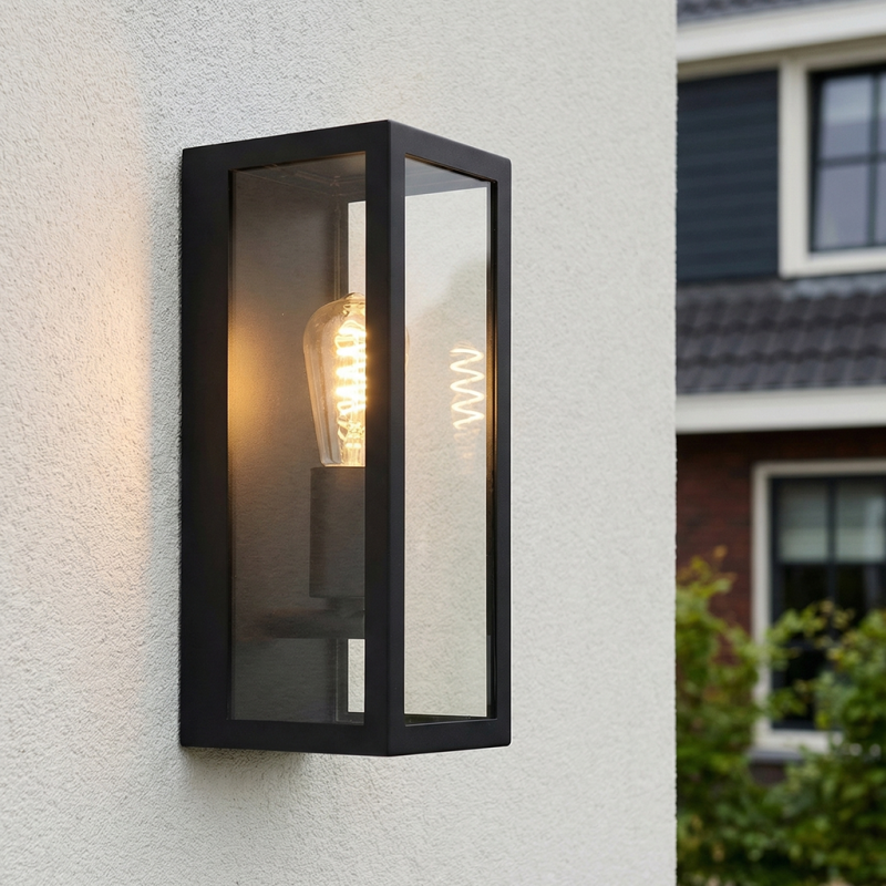 Luminaire extérieur noir moderne, Senne, IP44