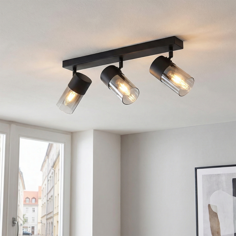 Spot plafond noir moderne, Huy