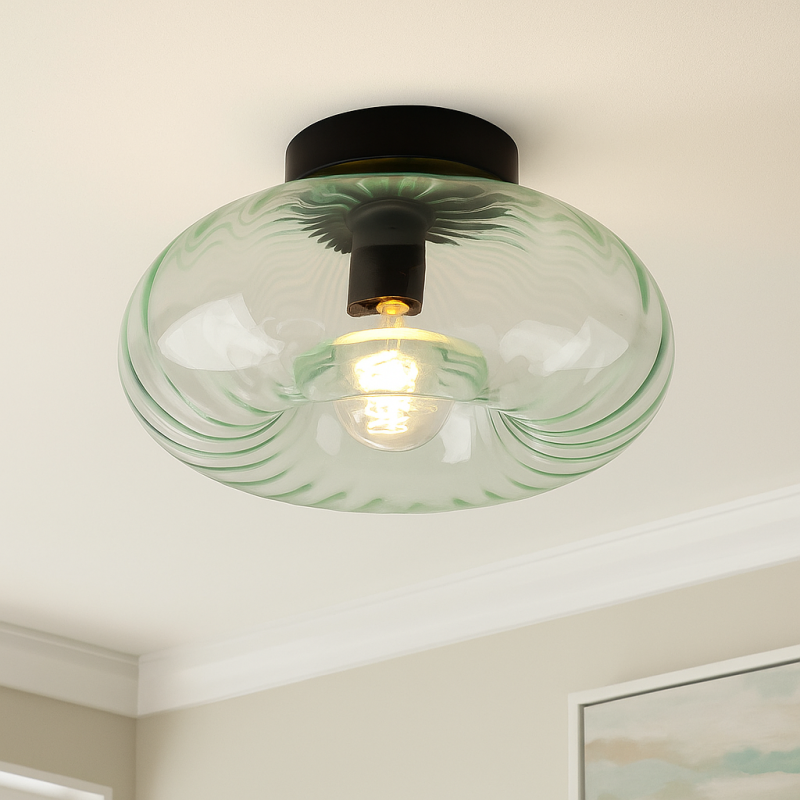 Plafonnier vert rétro, Diane Plafonnier vert rétro, Diane