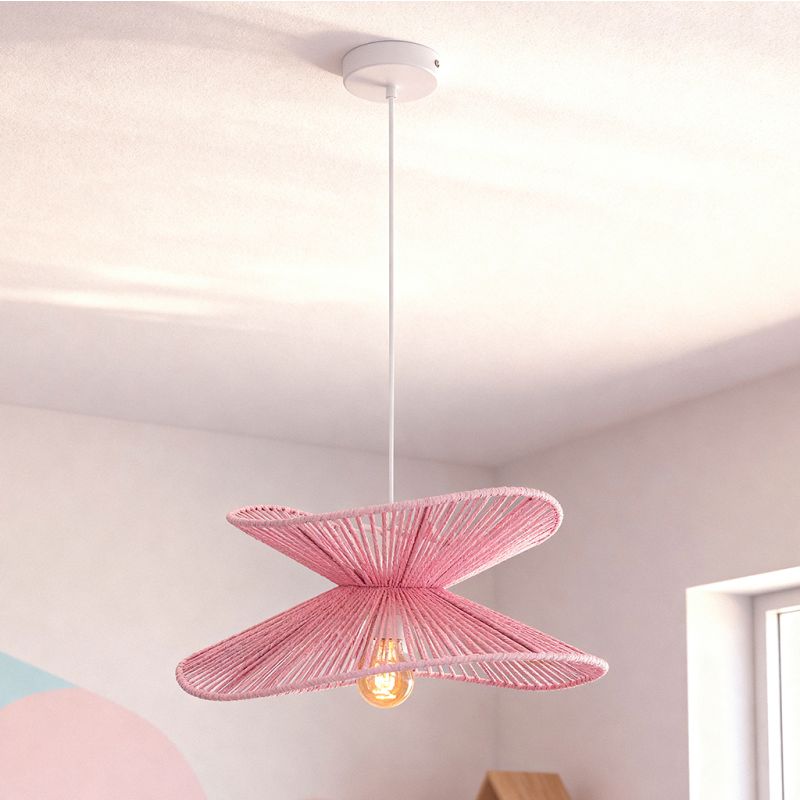 Suspension en papier rose, Rosalie Suspension en papier rose, Rosalie