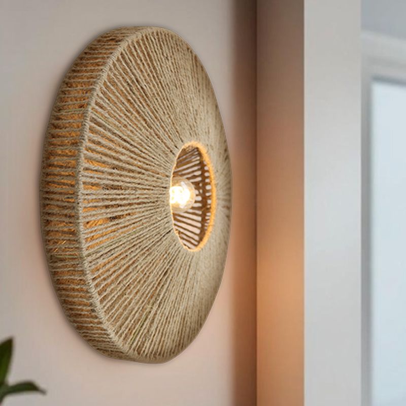 Applique murale marronne rustique, Sanny, avec interrupteur Applique murale marronne rustique, Sanny, avec interrupteur