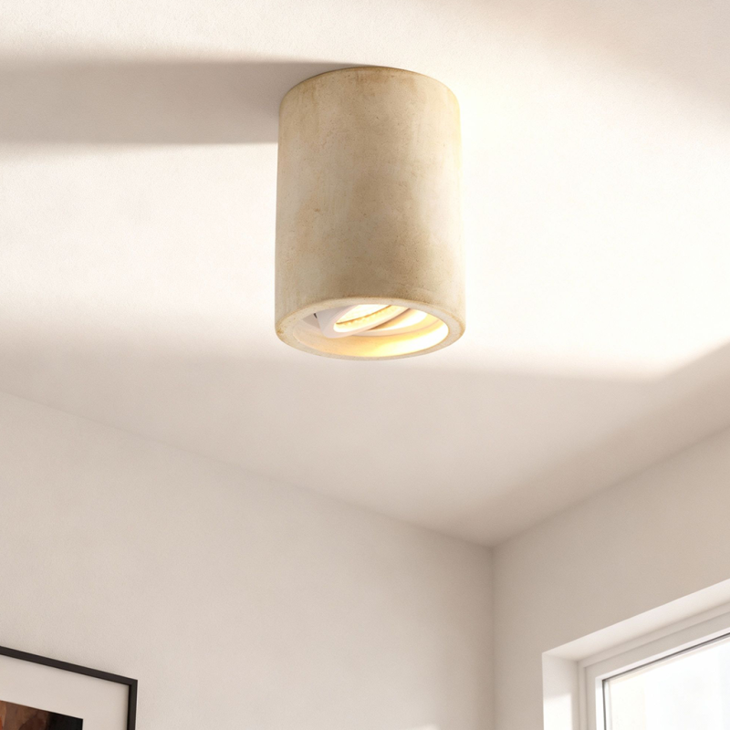 Spot en saillie en béton beige, Marcella