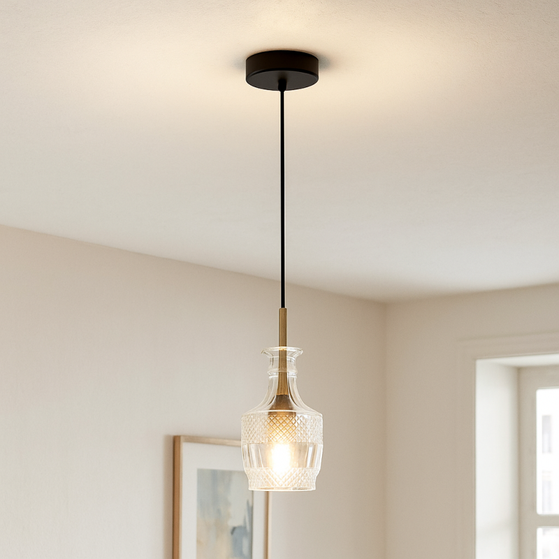 Suspension transparente design, Danny