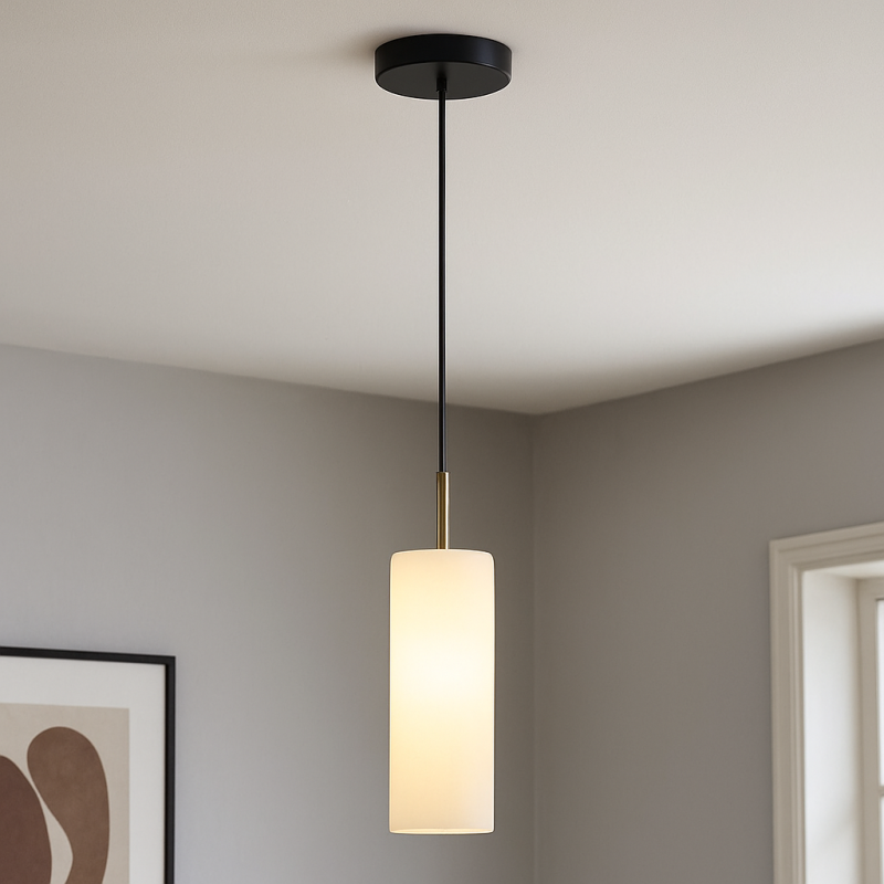 Suspension table à manger blanche moderne, Gaya