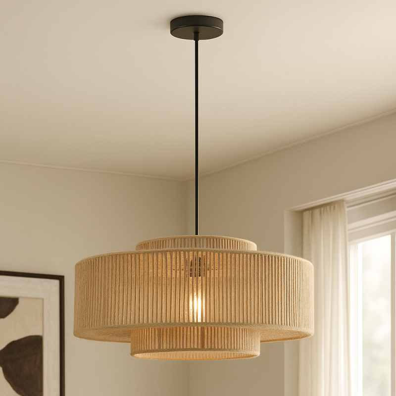 Suspension marronne rustique, Selena