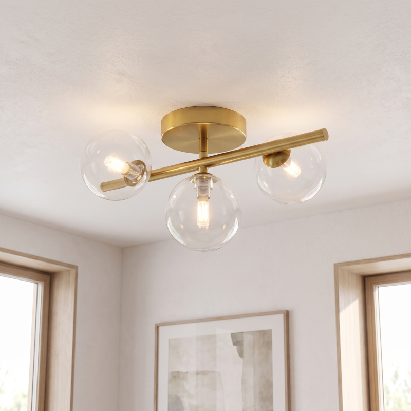 Plafonnier transparent design, Remo Plafonnier transparent design, Remo