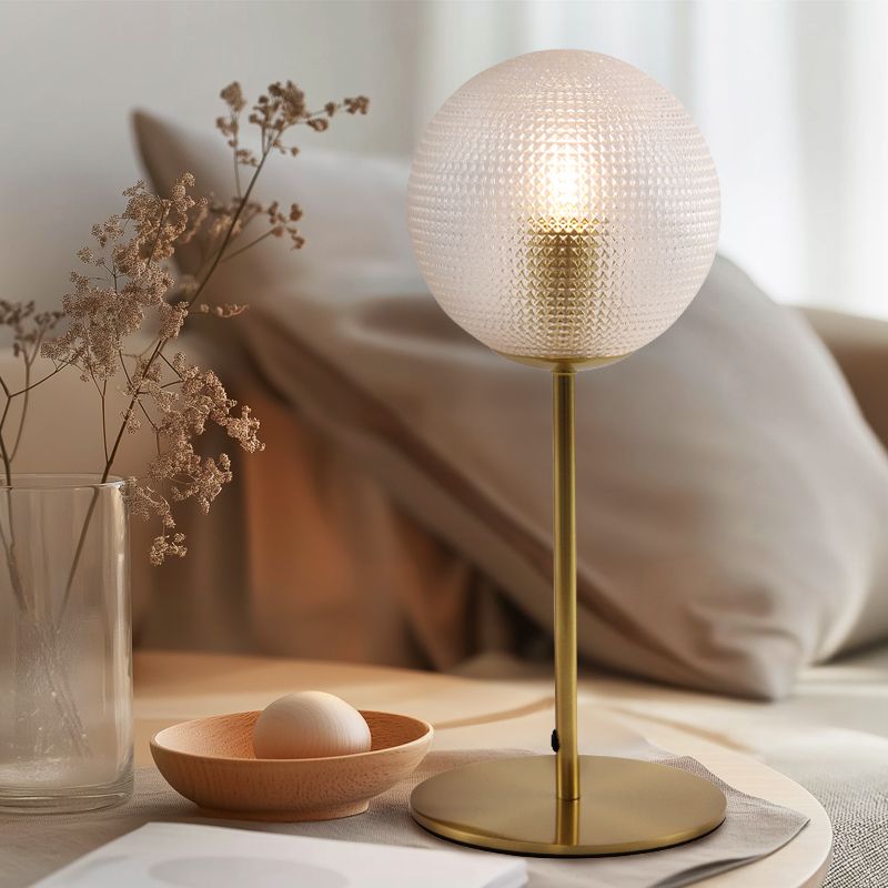 Lampe de table transparente rétro, Johnson, avec interrupteur