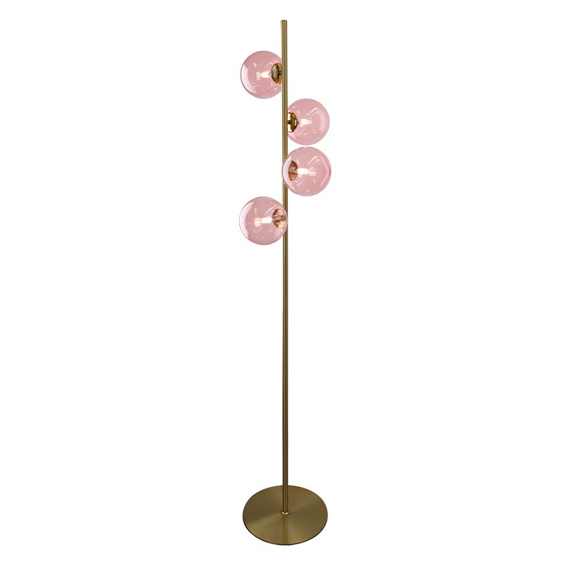 Lampadaire rose design, Remo, avec interrupteur Lampadaire rose design, Remo, avec interrupteur