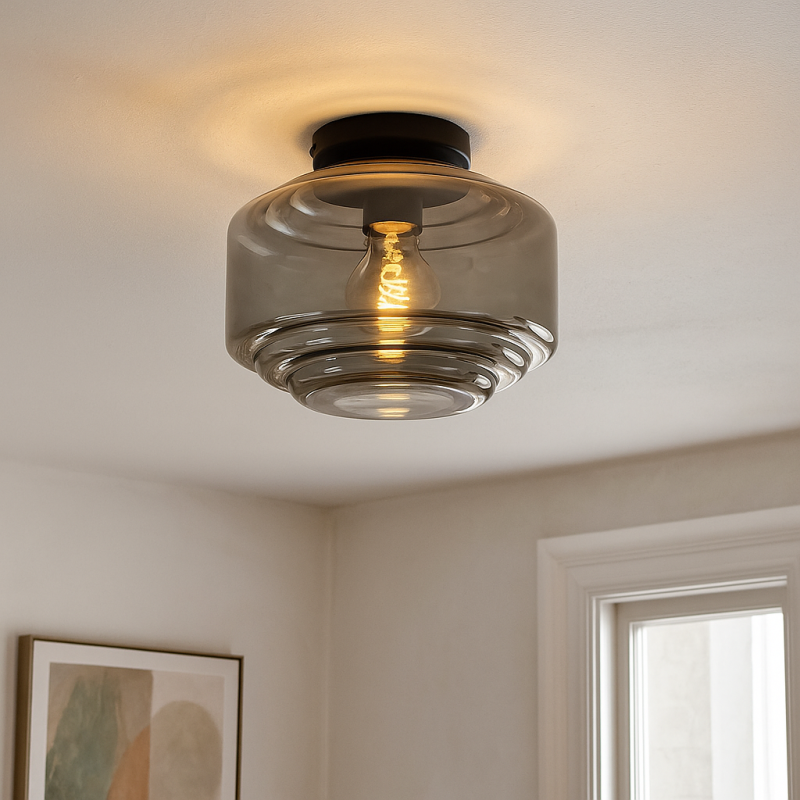 Lampe plafond grise design, Maret