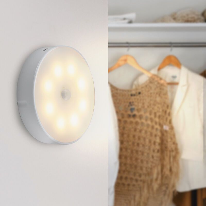 Veilleuse blanche en plastique, Ilene, 1,5W, 3000K LED Veilleuse blanche en plastique, Ilene, 1,5W, 3000K LED