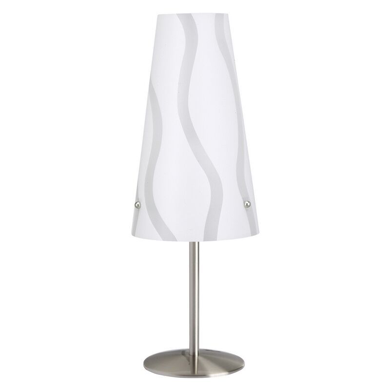Lampe de table blanche en plastique, Nayra