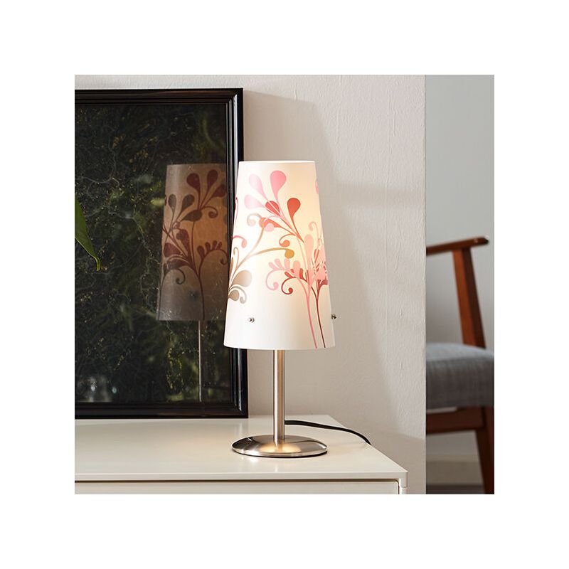 Lampe de table chromée en plastique, Nayra