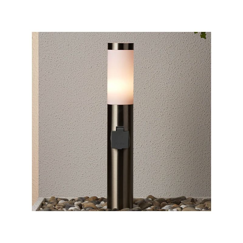 Luminaire extérieur nickel en plastique, Tom, IP44