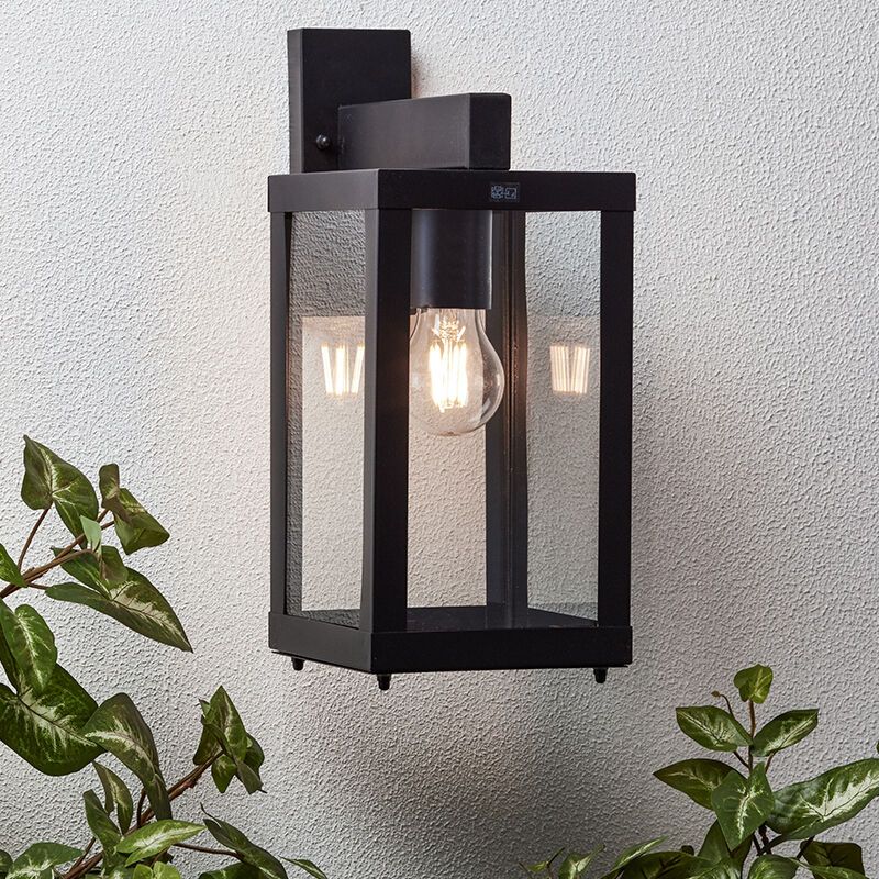 Luminaire extérieur noir industriel, Jaeva, IP44