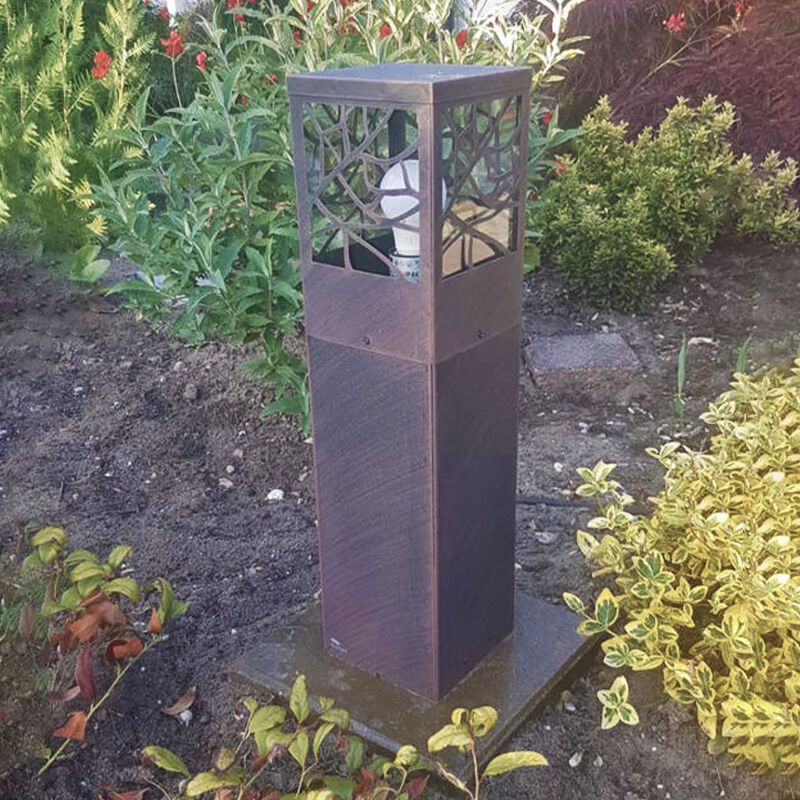 Luminaire extérieur couleur rouille rustique, Teske, IP44 Luminaire extérieur couleur rouille rustique, Teske, IP44