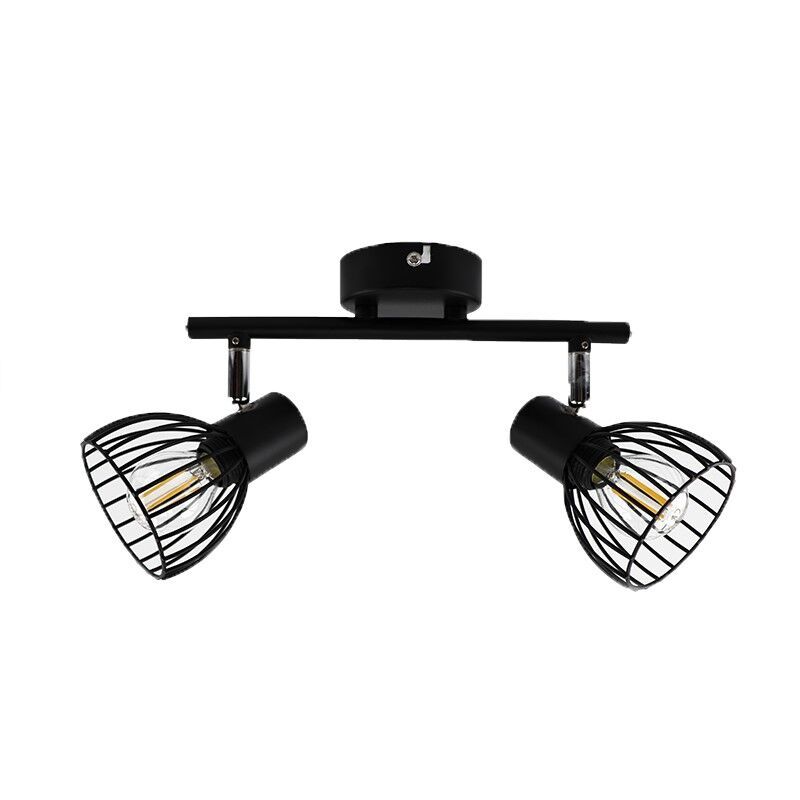 Spot plafond noir industriel, Adama