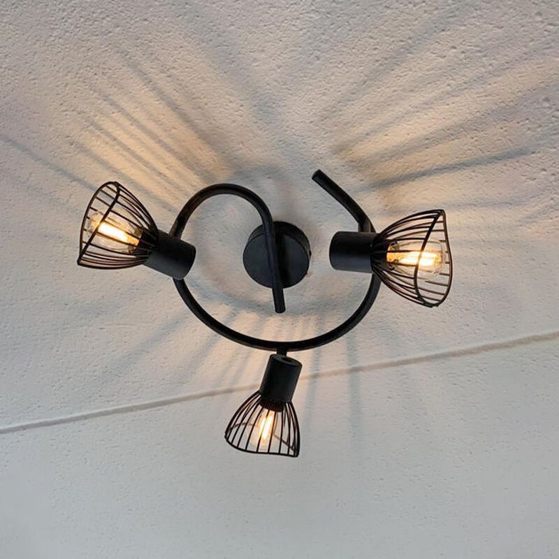 Spot plafond noir industriel, Aina Spot plafond noir industriel, Aina