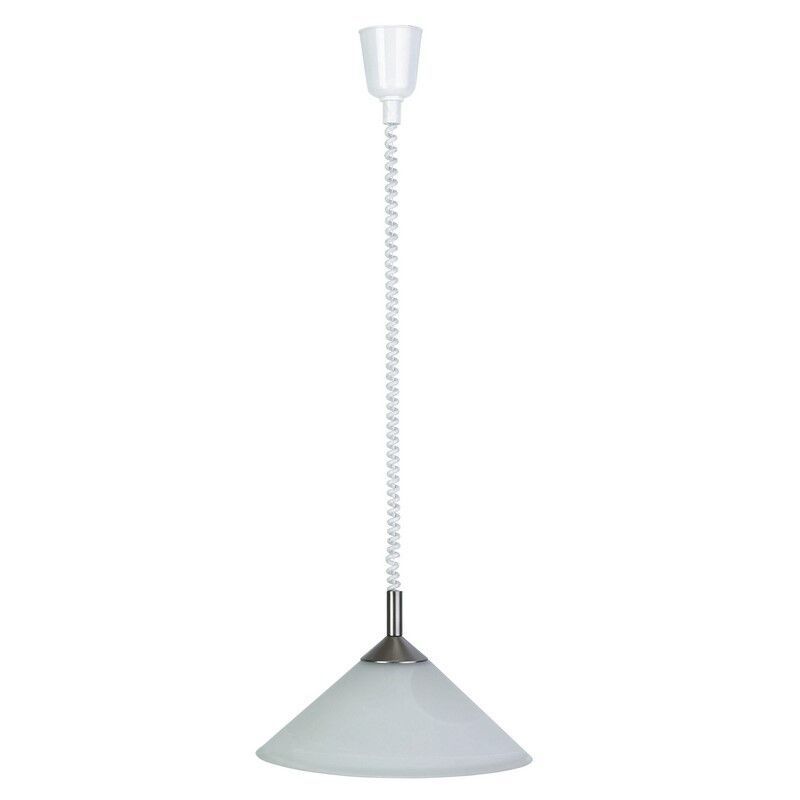 Suspension blanche en verre, Elisa Suspension blanche en verre, Elisa