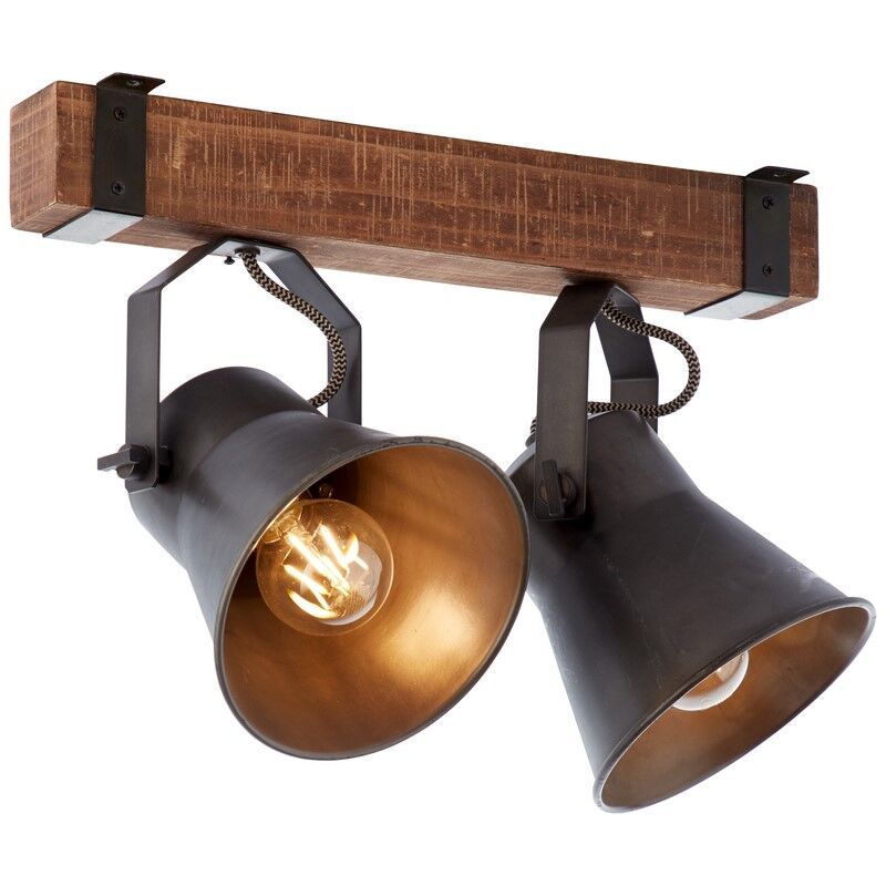 Spot plafond en bois noir, Audrey