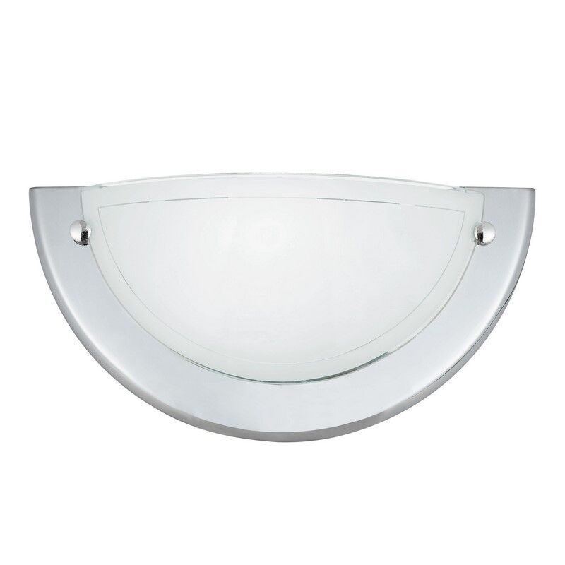 Applique murale chromée en verre, Angely