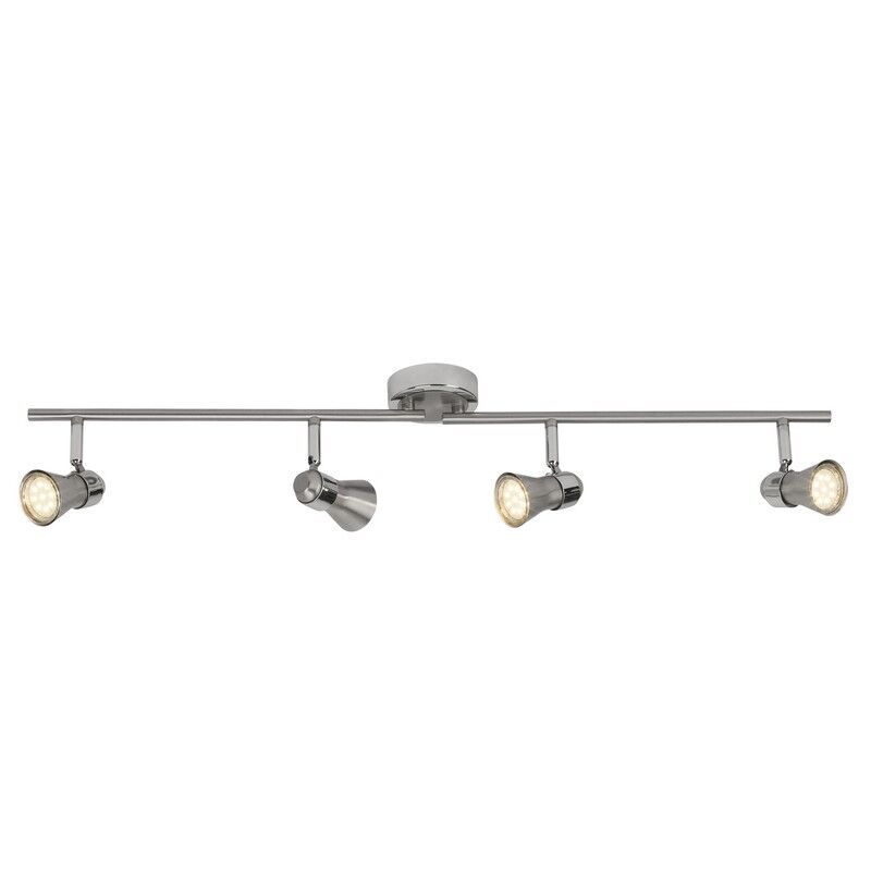 Spot plafond chromé en métal, Roel, 7W, 3000K LED