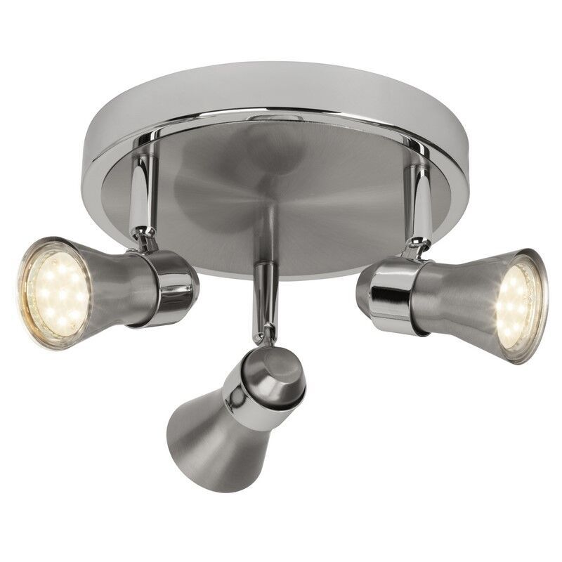 Spot plafond chromé en métal, Roel, 7W, 3000K LED