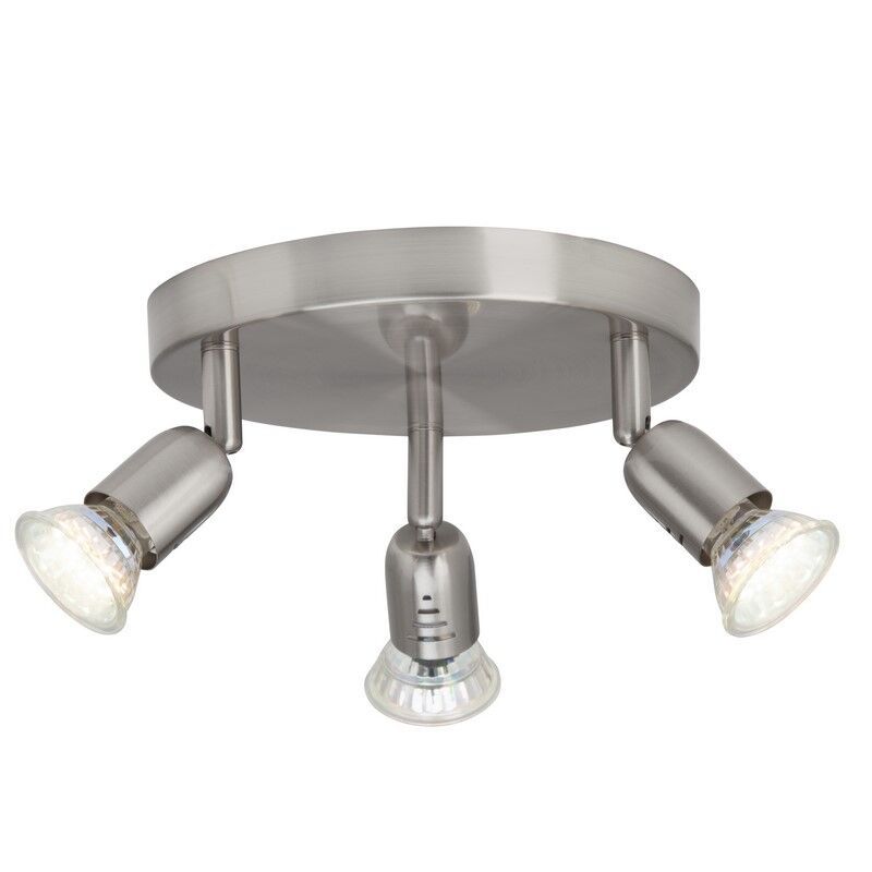 Spot plafond chromé en métal, Hayo, 50W, 3000K LED
