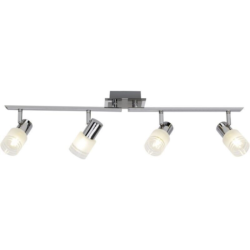 Spot plafond chromé en métal, Blake, 28W, 2700K LED