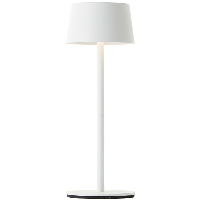 Lampe de table extérieur blanche moderne, Petter, 2W, 3000K LED, IP44, gradable en 3 étapes