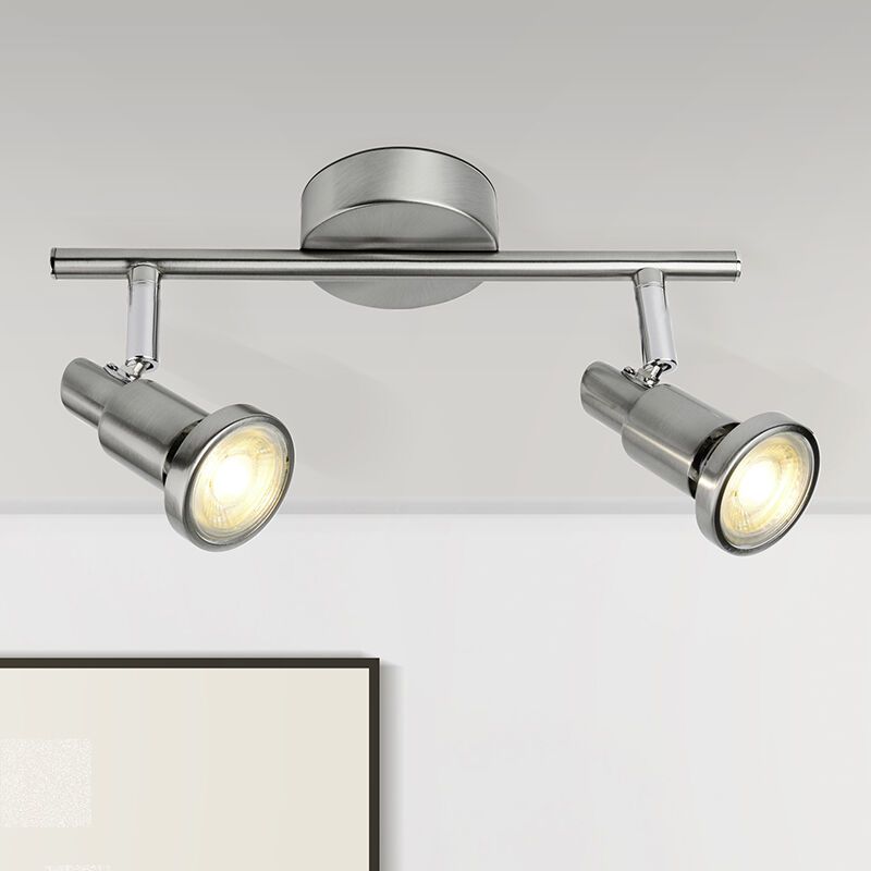 Spot plafond chromé en métal, Robel, 7W, 3000K LED Spot plafond chromé en métal, Robel, 7W, 3000K LED