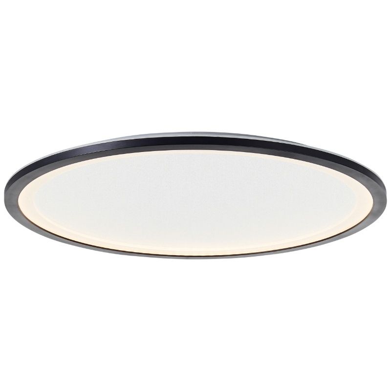Panneau LED plafonnier noir moderne, Yamal, 36W, blanc chaud à froid réglable LED, avec télécommande