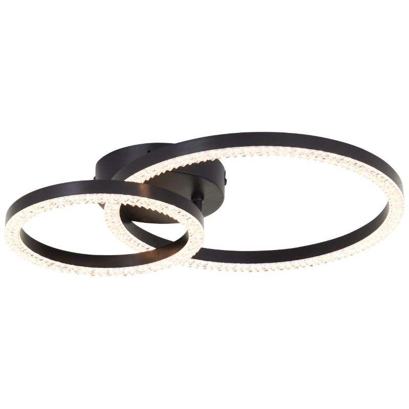 Plafonnier noir design, Maladon, 22W, 3000K LED Plafonnier noir design, Maladon, 22W, 3000K LED