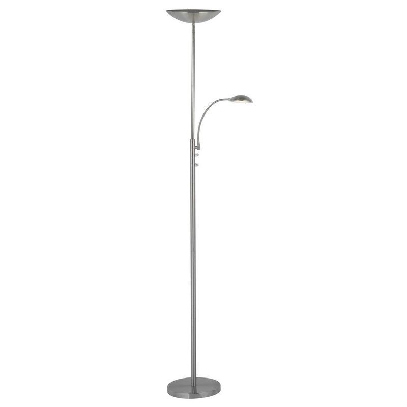 Lampadaire chromé moderne, Elina, 18W, 3000K LED Lampadaire chromé moderne, Elina, 18W, 3000K LED
