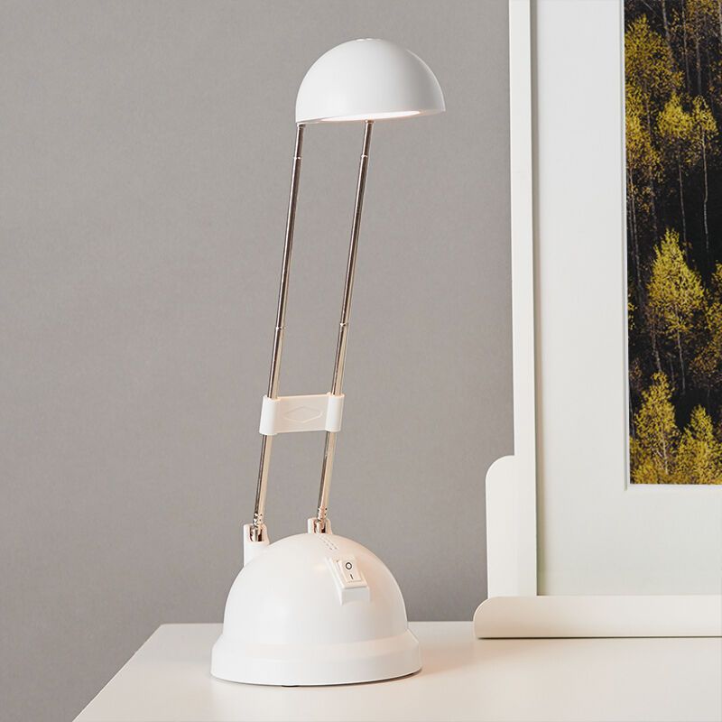 Lampe de bureau blanche moderne, Louna, 6W, 2700K LED, avec interrupteur