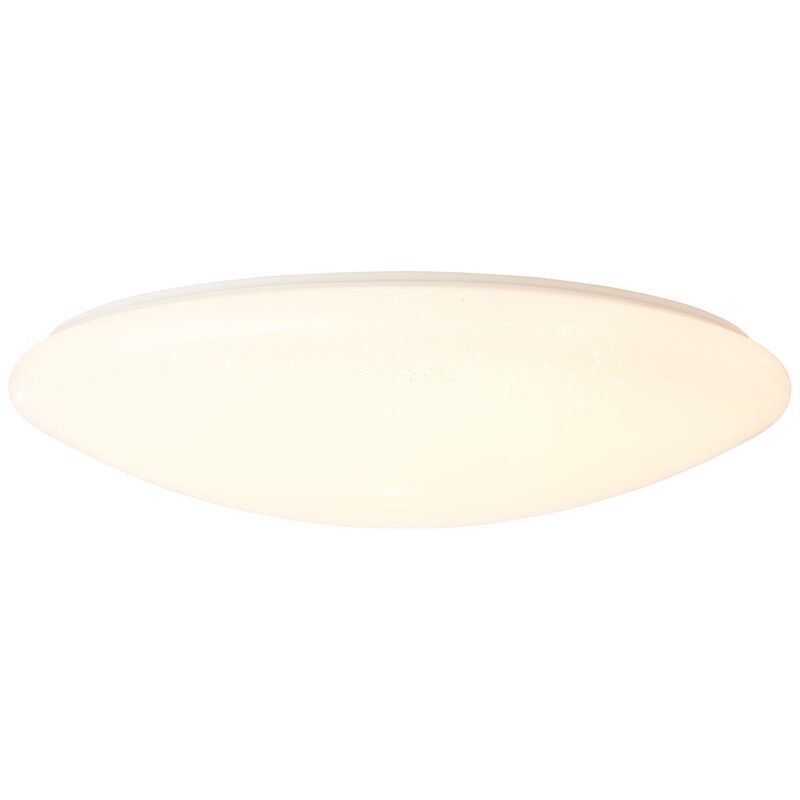 Plafonnier blanc design, Djalissa, 60W, blanc chaud à froid réglable LED, avec télécommande Plafonnier blanc design, Djalissa, 60W, blanc chaud à froid réglable LED, avec télécommande