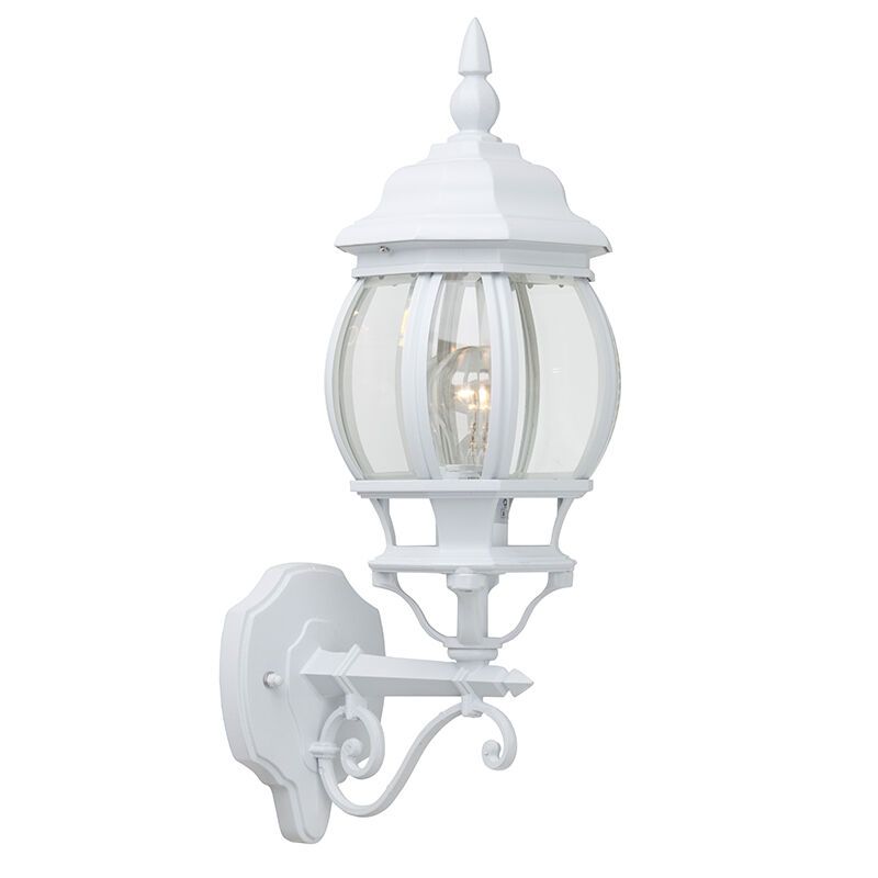 Luminaire extérieur blanc classique, Liena, IP23