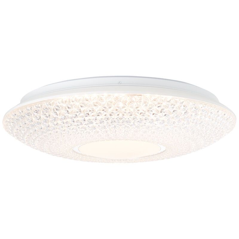 Lampe plafond chromée design, Kaz, 24W, 3000K LED Lampe plafond chromée design, Kaz, 24W, 3000K LED