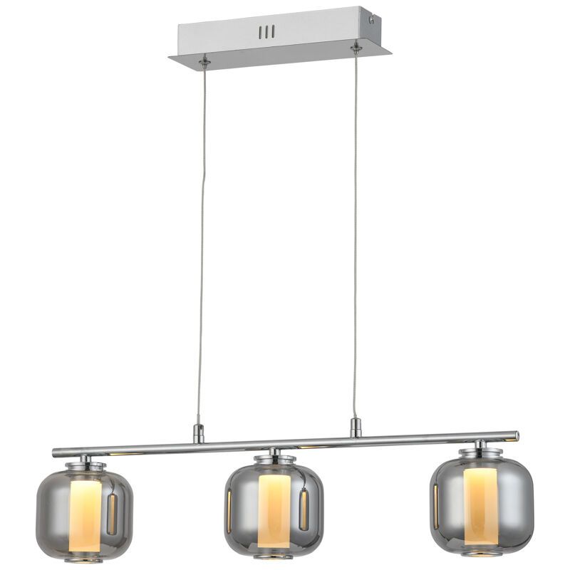 Suspension chromée design, Emmely, 17W, 3000K LED Suspension chromée design, Emmely, 17W, 3000K LED