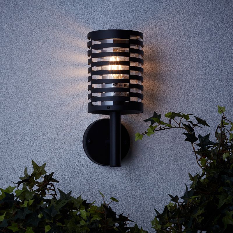 Luminaire extérieur noir moderne, Veysel, IP44