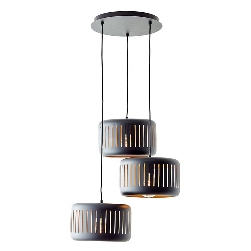 Suspension table à manger noire industrielle, Veronika Suspension table à manger noire industrielle, Veronika