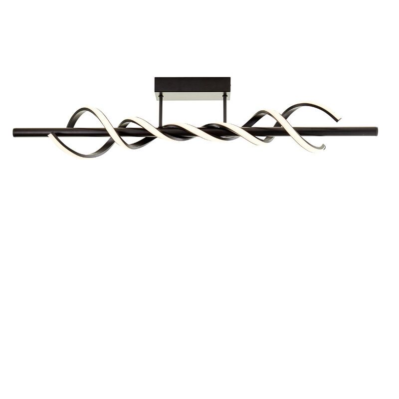 Plafonnier noir moderne, Quang, 20W, 3000K LED