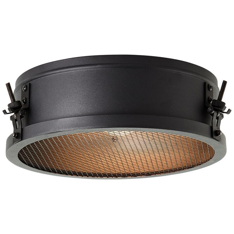 Lampe plafond noire industrielle, Gael