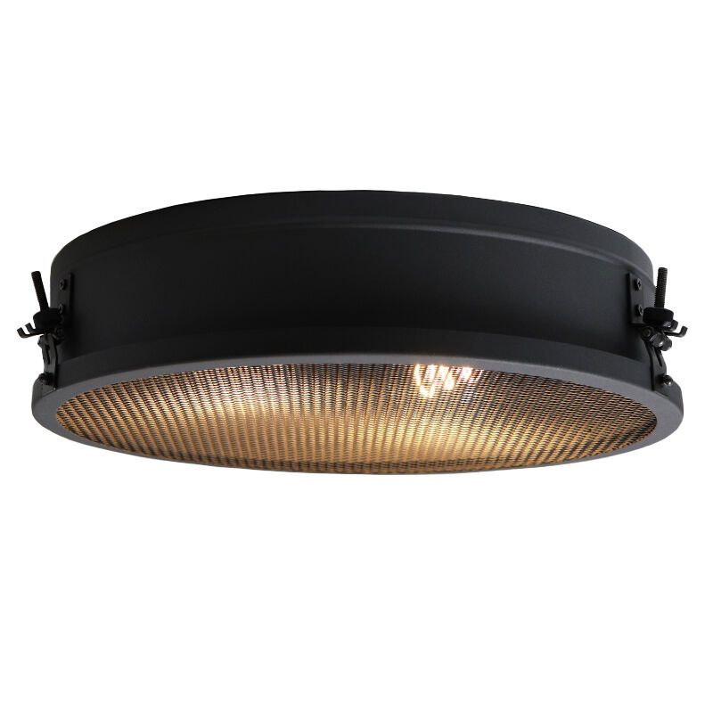 Lampe plafond noire industrielle, Gael Lampe plafond noire industrielle, Gael